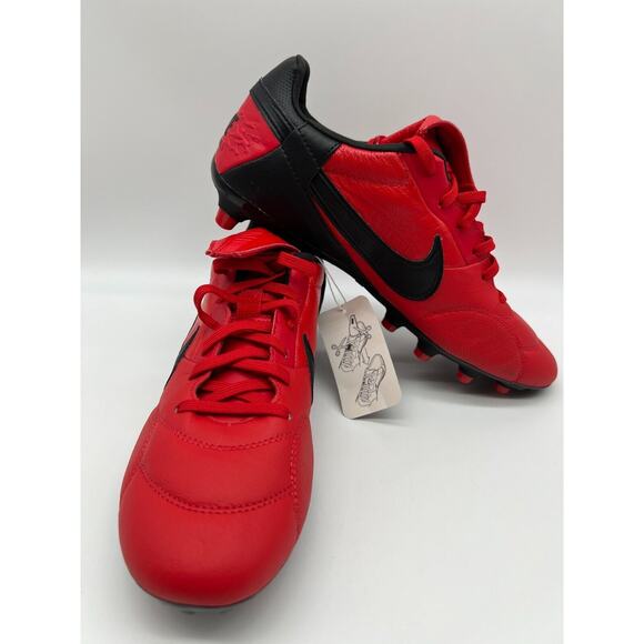 Nike Premier 3 FG Red/Black Soccer Cleats AT5889 606 Men's Size 7 NWT - Picture 4 of 12